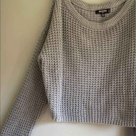 Missguided Gray Sweater - Picture 4 of 6